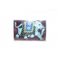 Box Enamel Silver Trinket Sterling 925 Cloisonne Elephant Handmade Pill B356